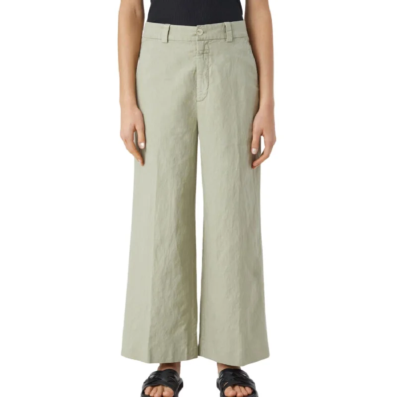 Special Savings Barton Cotton Linen Pants In Light Moss Green