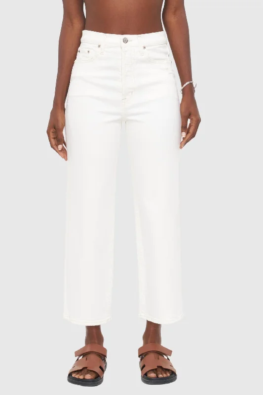 Shop and Save Cassie Crop Super High Rise Straight Crop Jeans In Sand Vintage