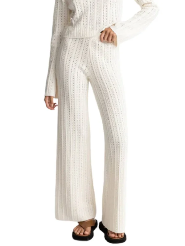 Must-Have Deals Charlize Wide Leg Knit Pants In White