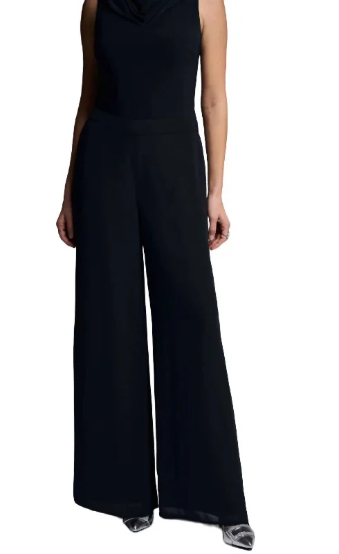 Referral Discount Chiffon Pant In Black