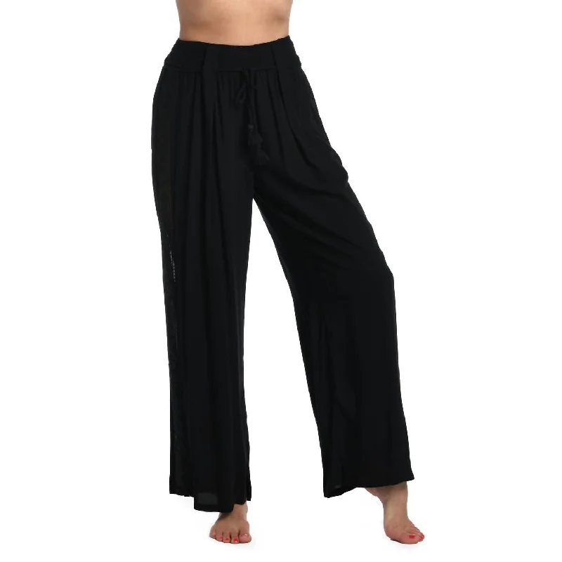 Flash Deals Coastal Covers Palazzo Pants In Black