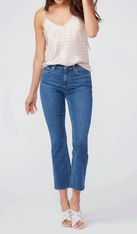 Deep Discounts Colette Crop Flare Denim Jeans In Wonderwall