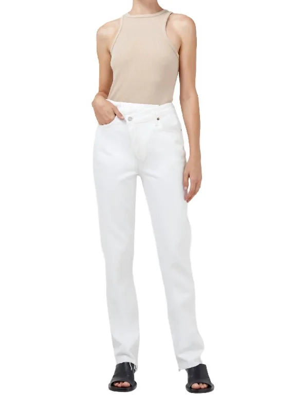 Mega Sale Criss Cross Upsized Jeans In Element