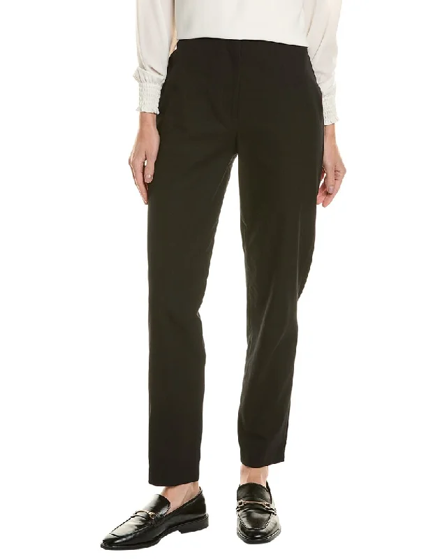Deep Discounts Donna Karan High-Rise Slim Leg Trouser