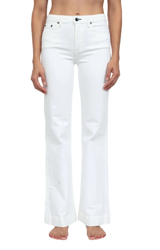 Mega Sale Juniper Wide Leg Linen Jeans In Ivory