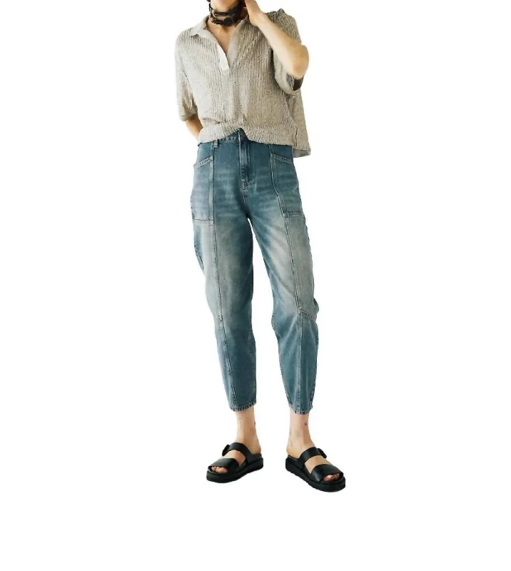 Special Discount Lara Croft Jeans In Washed Blue