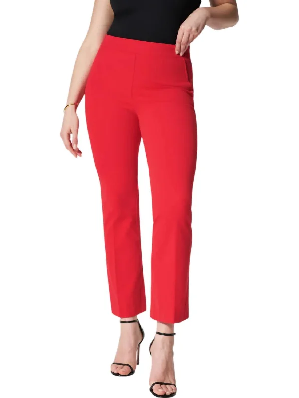 Overstock Sale On-The-Go Kick Flare Pants In True Red