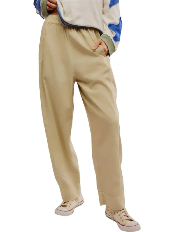 Sale Event Preppy Poplin Pull-On Pants In Birch