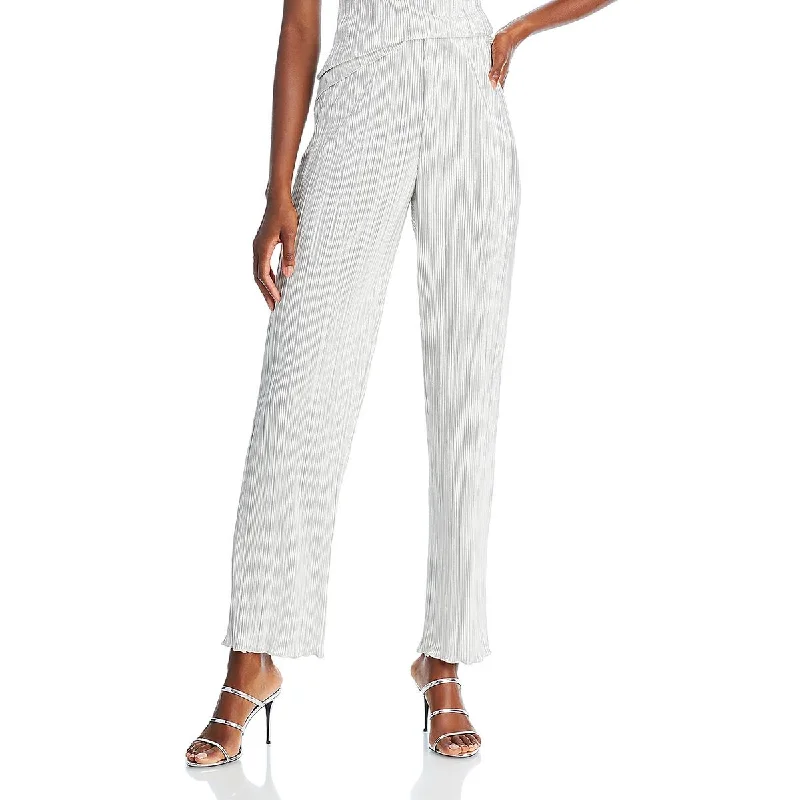 Closeout Rowan Womens Metallic High Rise Wide Leg Pants