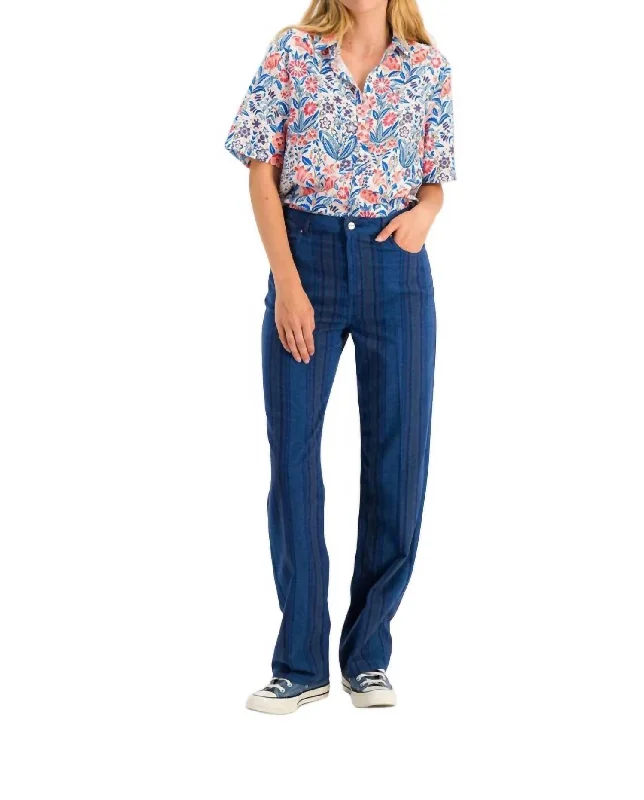 Hurry In Ruby Trousers In Raye Dye