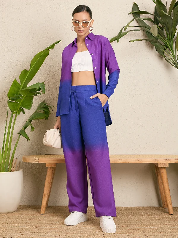 Don't Wait The Alia Set - Shaded Cotton Linen 2 Piece Set
