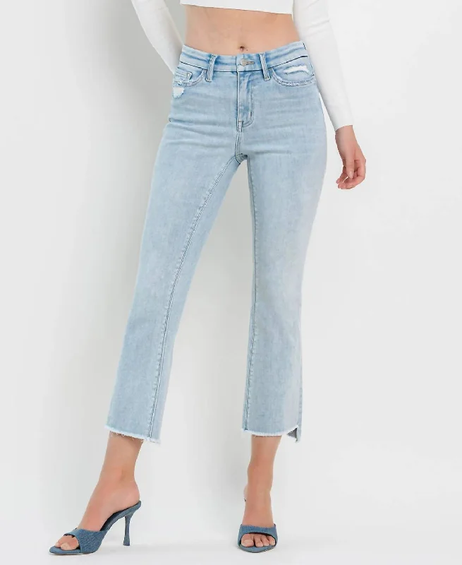 Limited Quantity She's My Type Flare Jeans In Light Wash