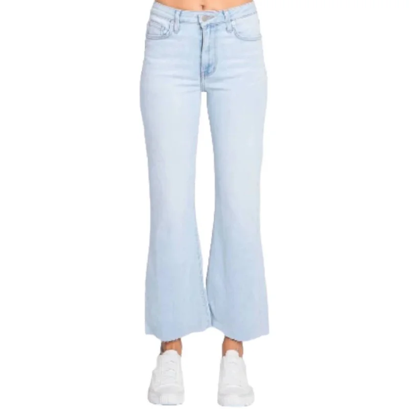 Flash Sale Sicily Scissor Cut Hem Jeans In Sky Blue