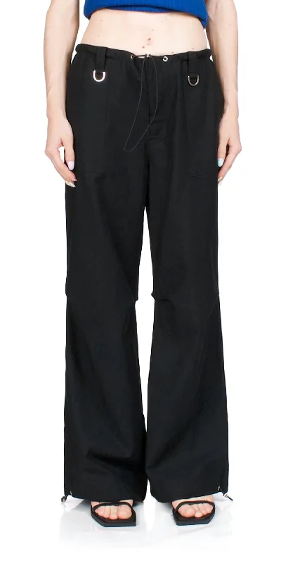 Price Drop Alert Streetwise Parachute Pants In Black