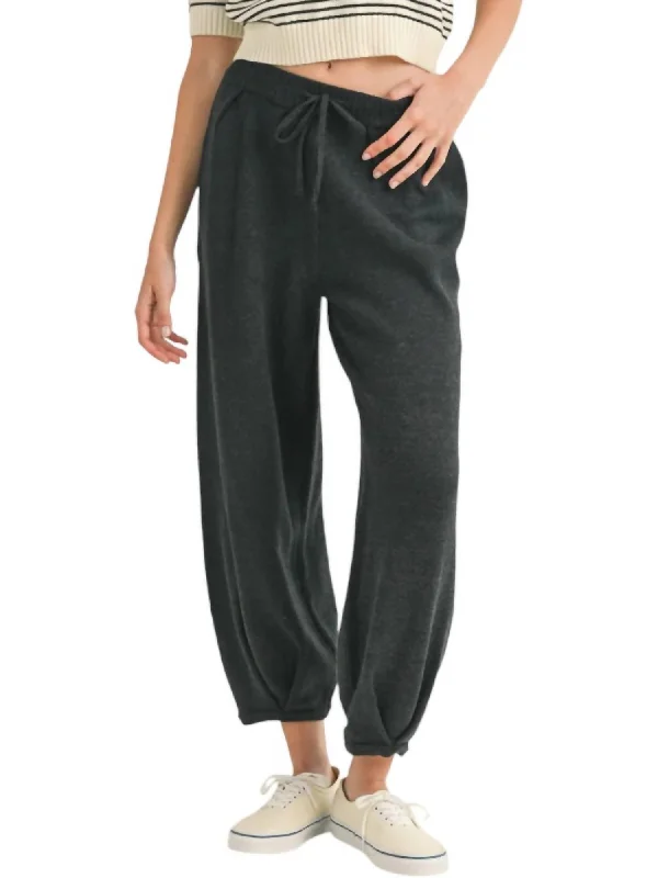 Buy More, Save More Sweater Pants In Charcoal