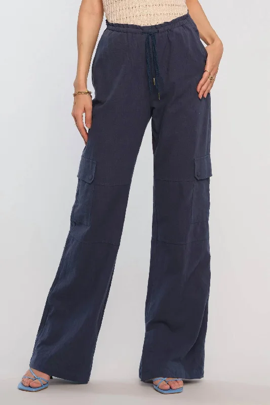Doorbuster Deal Valentina Wide Leg Pants In Indigo