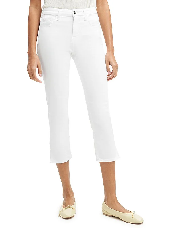 Big Discounts Womens Denm Side Slit Capri Jeans