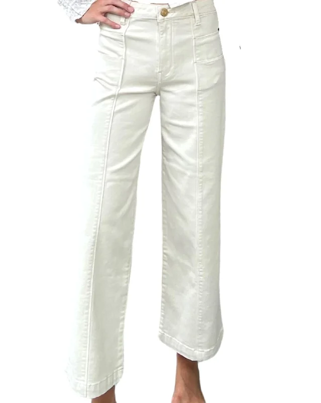 Final Sale Women's High Rise Fab Ab Pants In Ecru