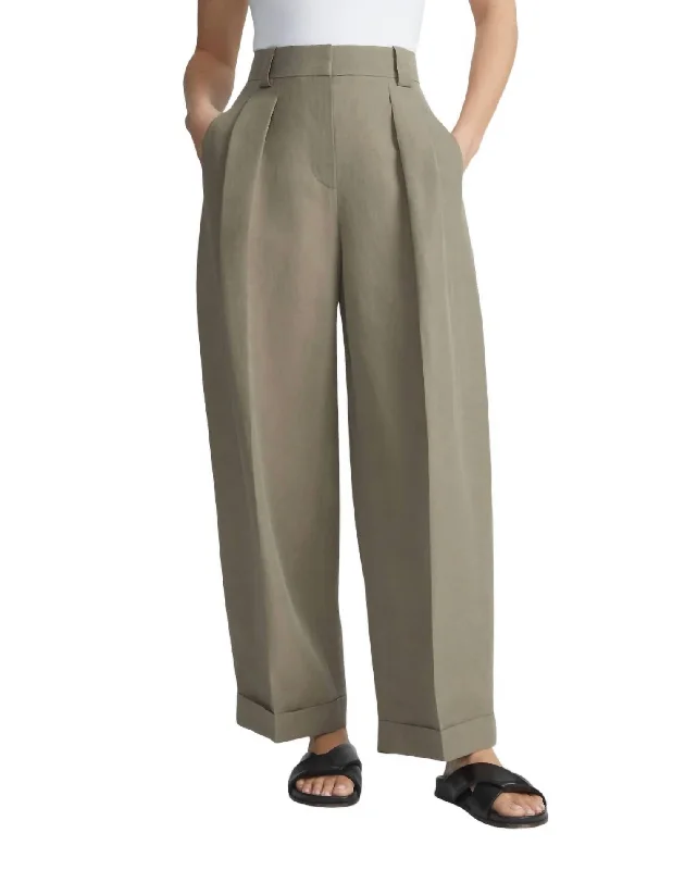 Savings Event Wyatt Barrel Leg Pants In Concrete