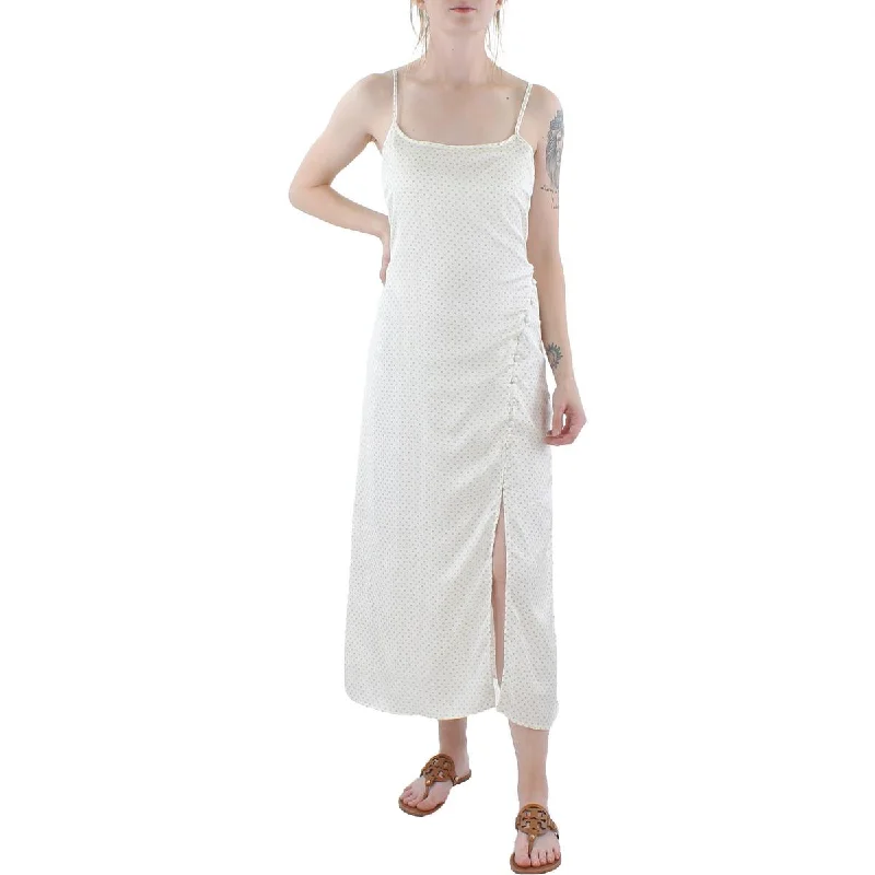 Act Fast 1.State Womens Bon Voyage Button Detail Long Slip Dress