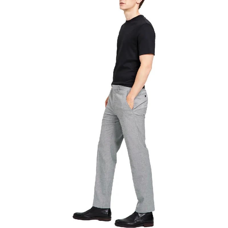 Special Discount Alfani Mens Houndstooth Slim Fit Suit Pants