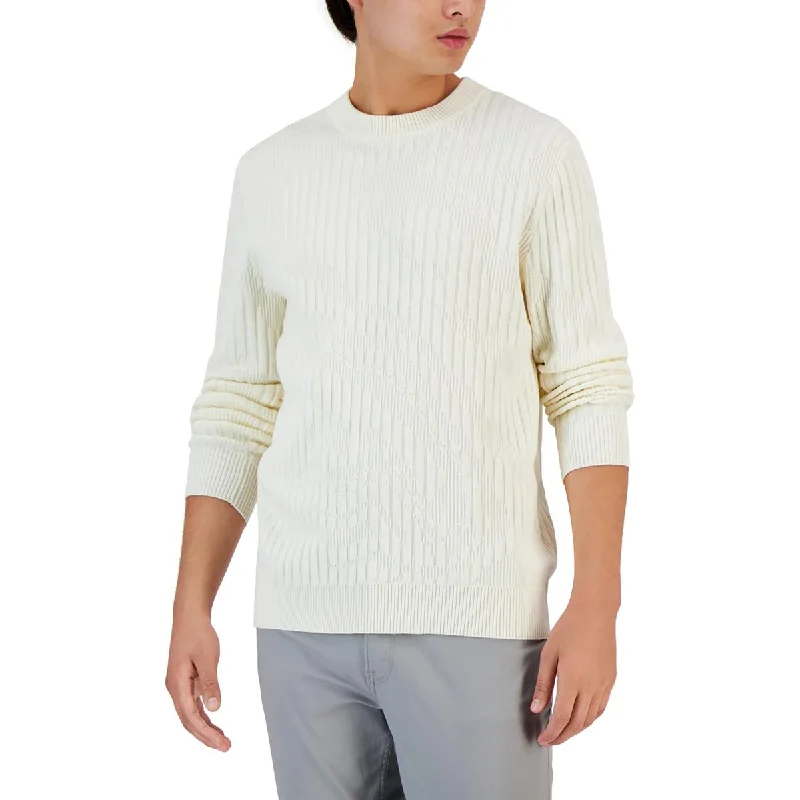 Buy Now Alfani Mens Ribbed Pullover Crewneck Sweater