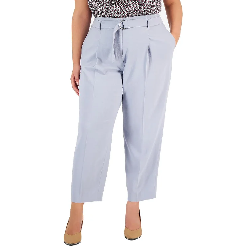 Deal Alert Bar III Womens Plus Suit Separate Office Paperbag Pants