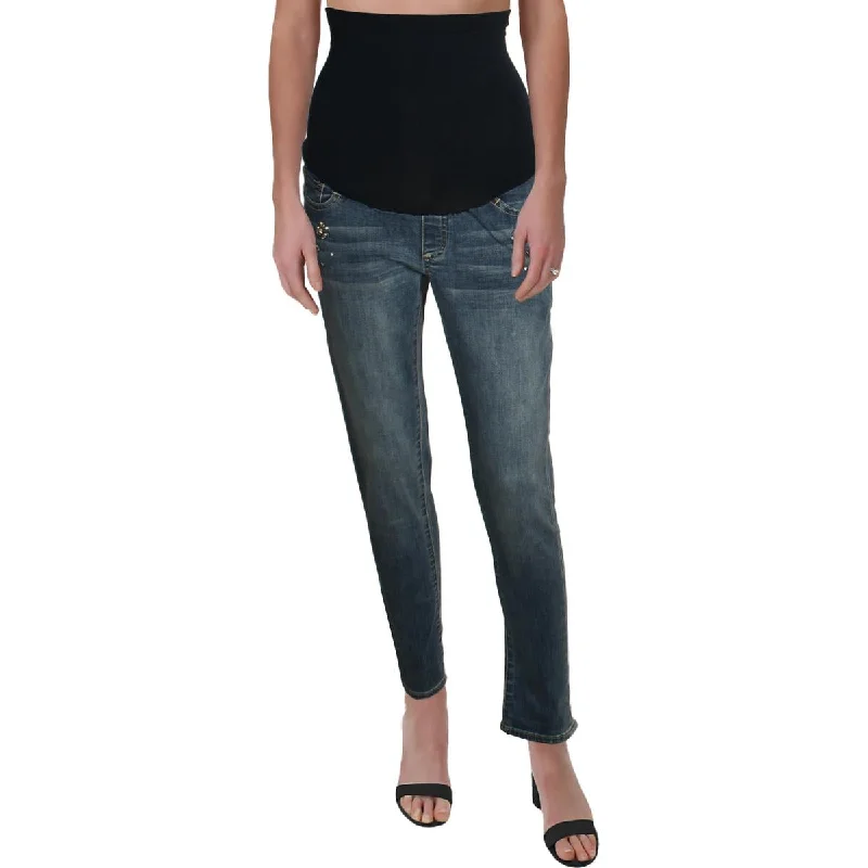 Midnight Madness [BLANKNYC] Womens Over Belly Maternity Skinny Jeans