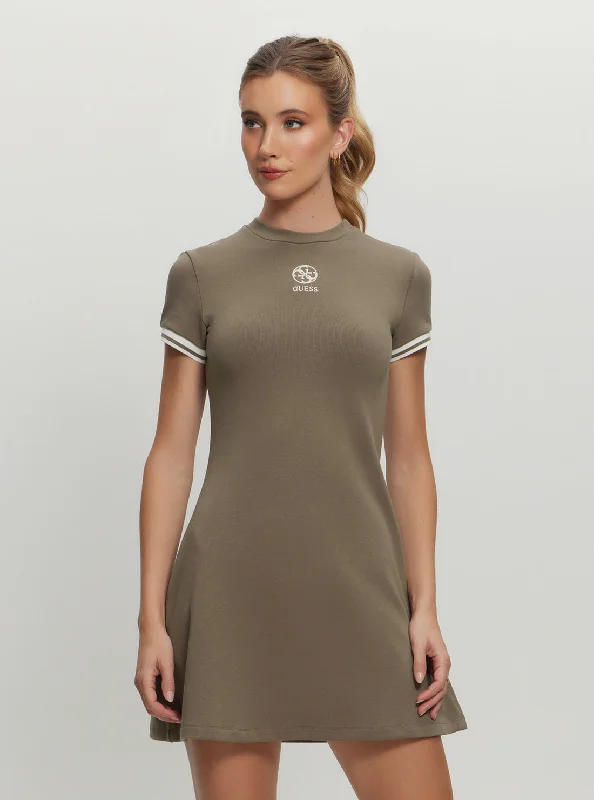 Weekend Deal Brown Elea Tank Mini Dress