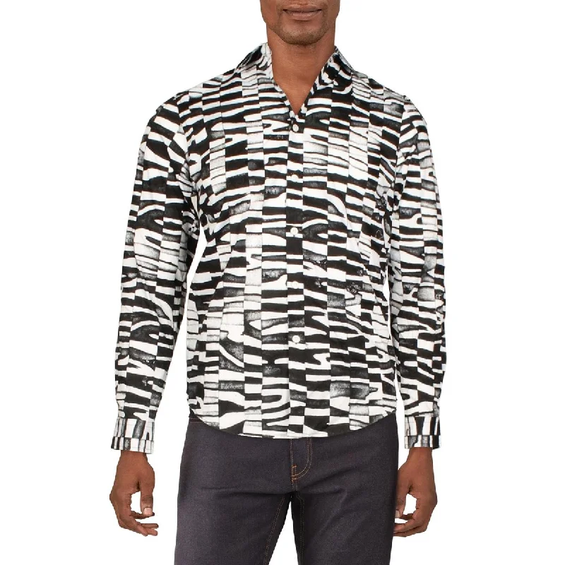 Value Deals INC Mens Zion Cotton Collar Button-Down Shirt
