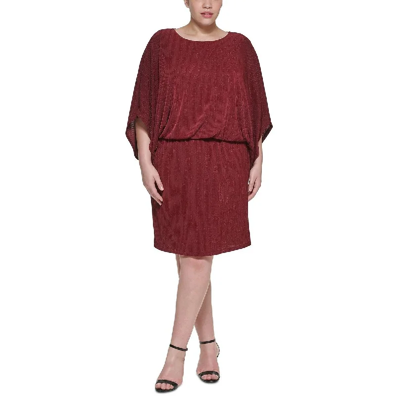 Unbeatable Prices Jessica Howard Womens Plus Metallic Drapey Cocktail and Party Dress