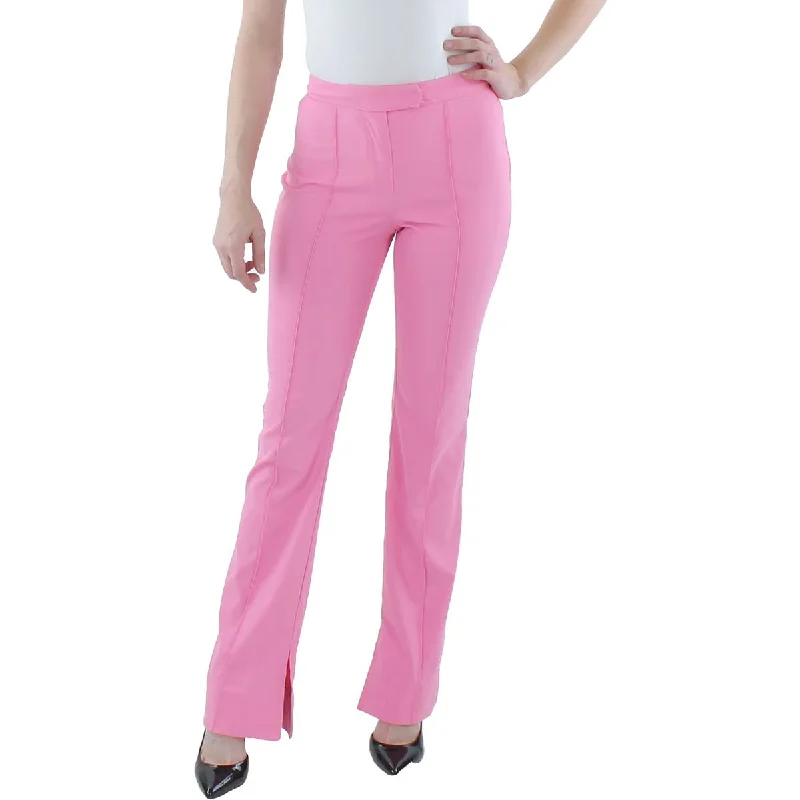 Today’s Deal Jonathan Simkhai Womens Carmine Split Hems Pleated High-Waist Pants