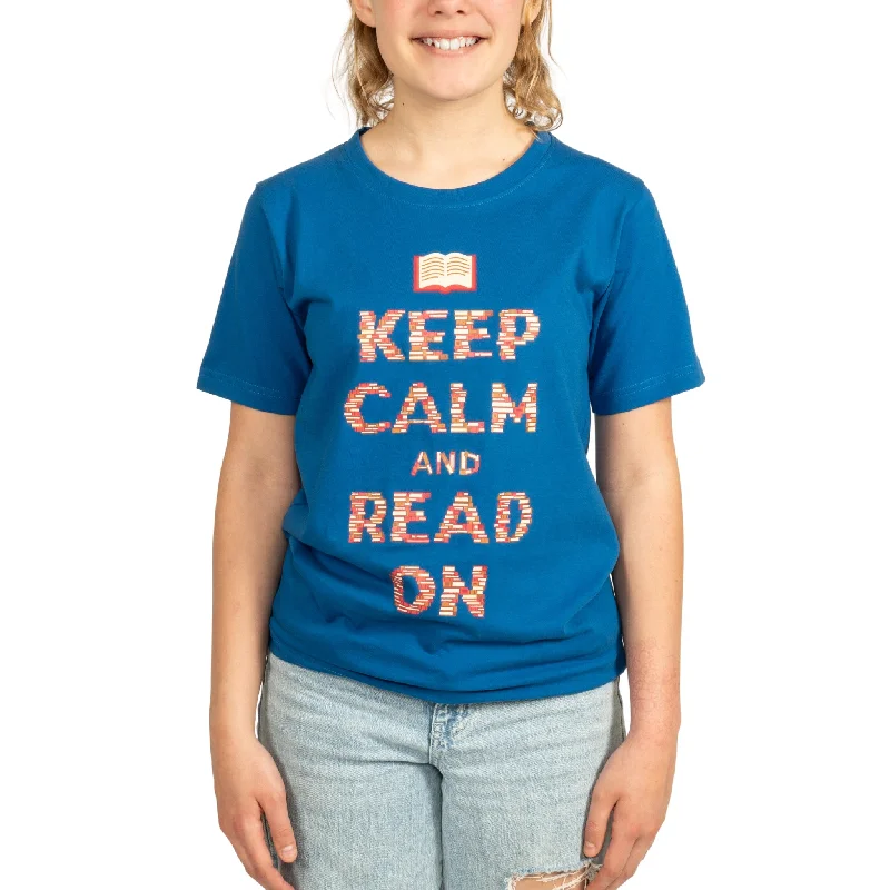 Extra Savings Keep Calm and Read On Kids T-Shirt [FINAL SALE]