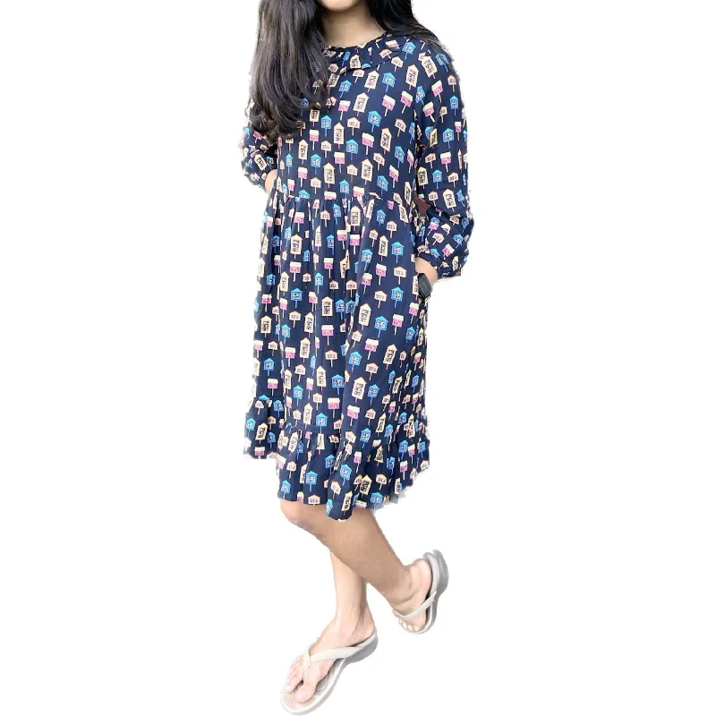 Special Discount Little Libraries Kids Frill Dress [FINAL SALE]
