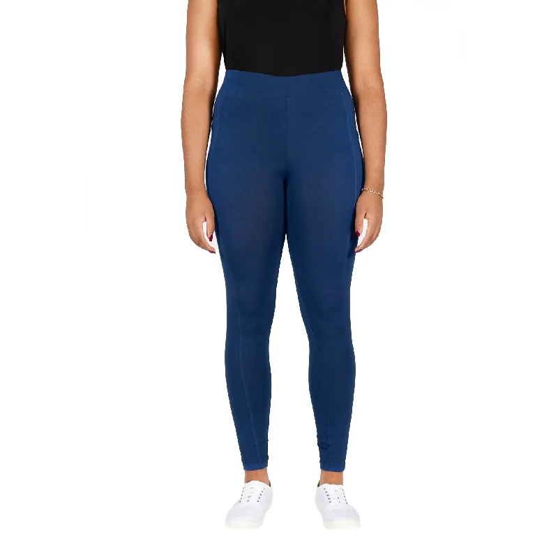 Unbeatable Prices Navy Blue Adults Leggings with Pockets
