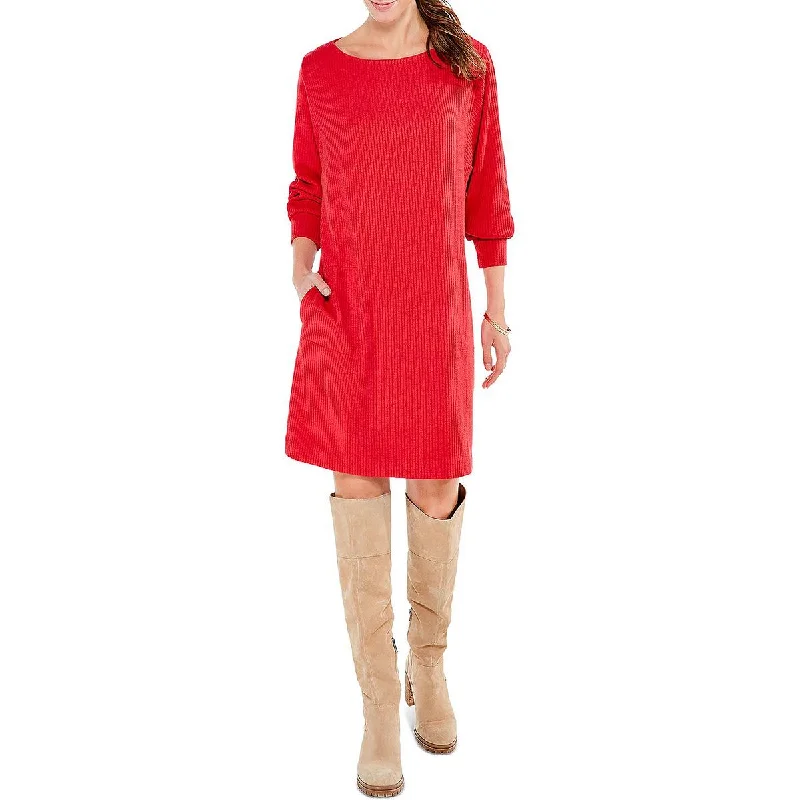 Buy More, Save More Nic + Zoe Womens Boatneck Cozy Sweaterdress