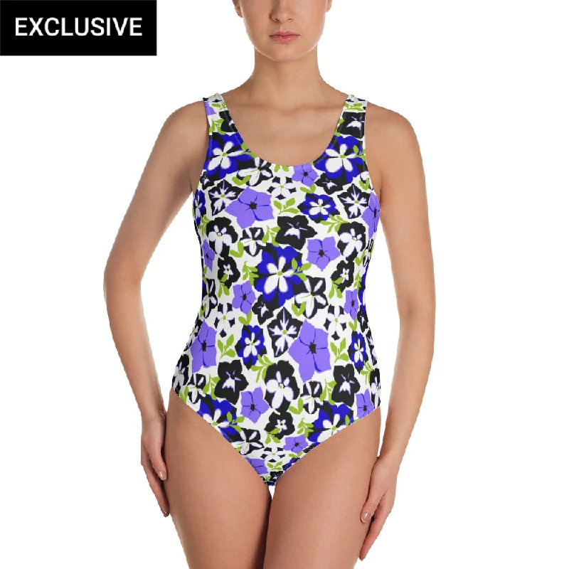Massive Deals Petunias One-Piece Swimsuit (POD)