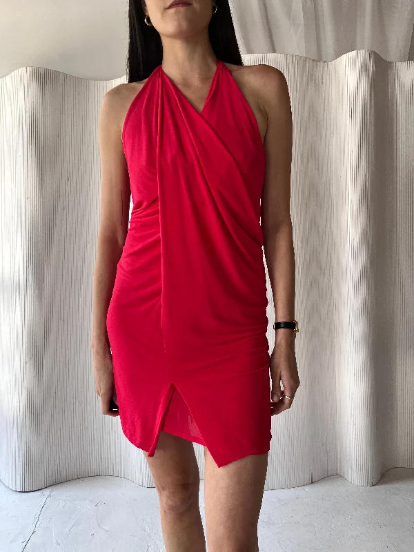 Savings Bonanza Plein Sud 2000s Pink Backless Dress