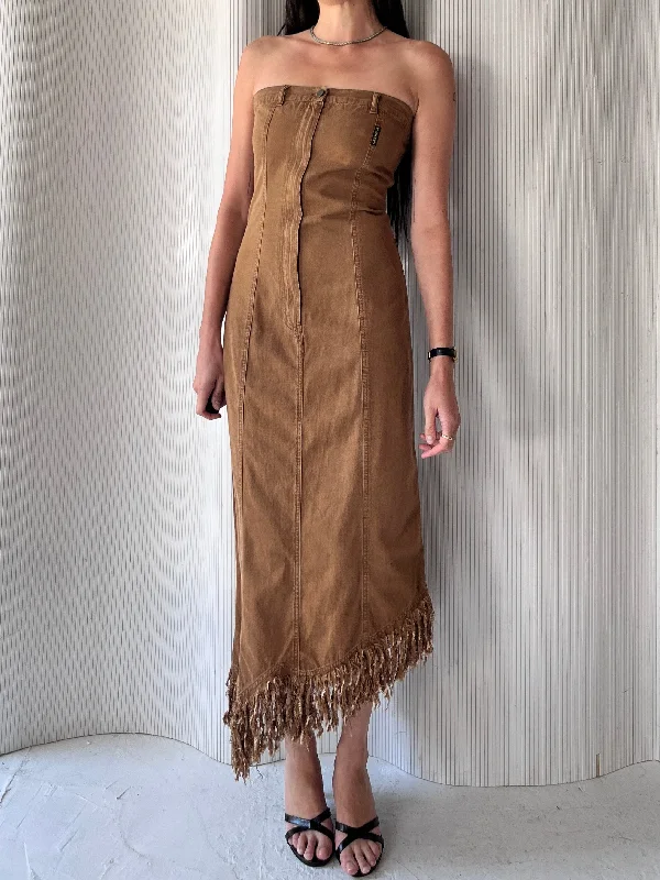 Inventory Reduction Plein Sud Jeans 1900s Brown Dress