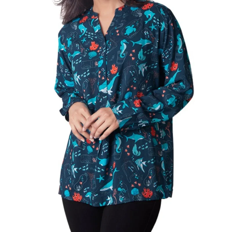 Sale Event Save the Ocean Long Sleeve Tunic Top [FINAL SALE]
