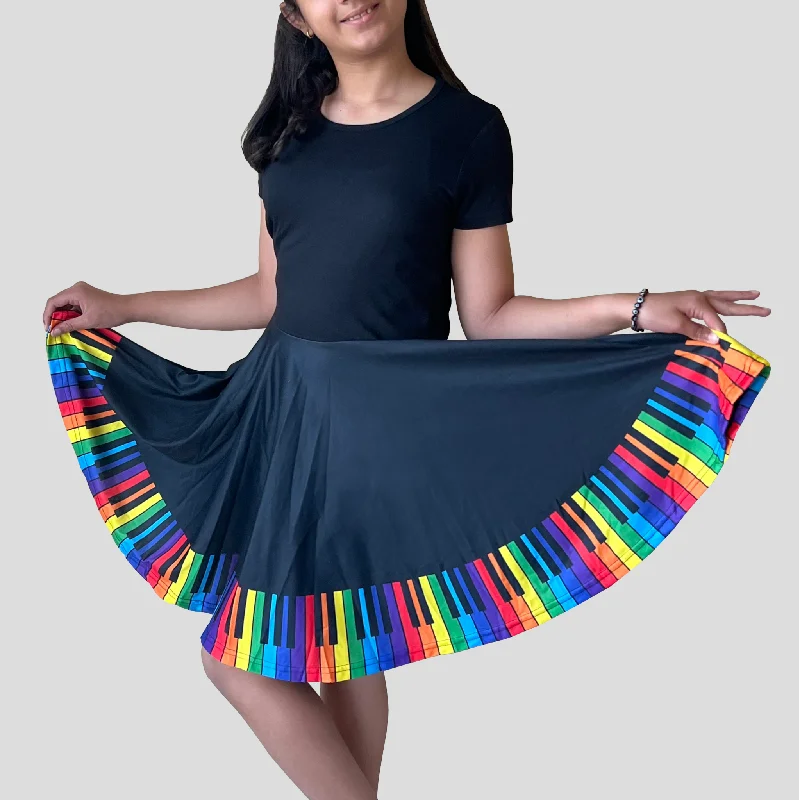 Epic Deals Chromatic Scales Kids Twirl Dress