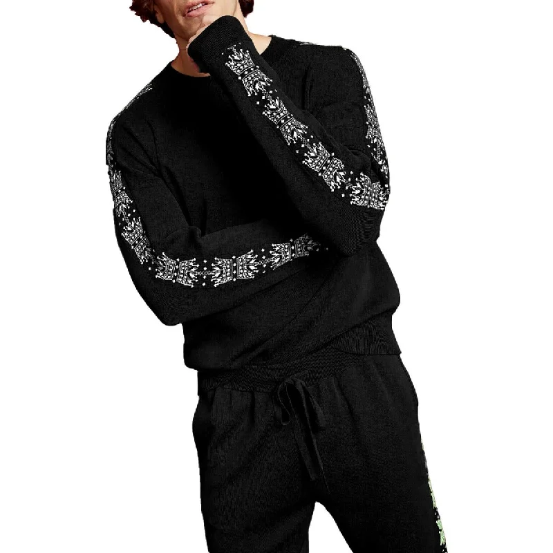 Don’t Miss Out Royalty By Maluma Mens Crewneck Knit Pullover Sweater