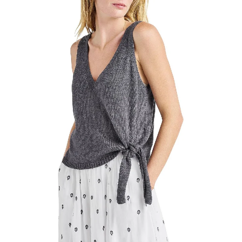Deal Mania Splendid Womens Berkeley Cotton Side Tie Tank Top Sweater