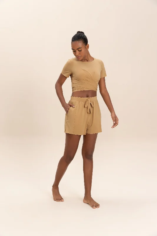 Deal Alert Tie Wide Shorts