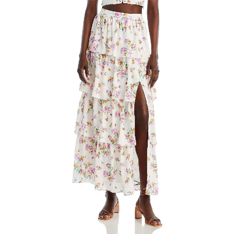 Sale Event WAYF Womens Sienna Tiered Long Maxi Skirt