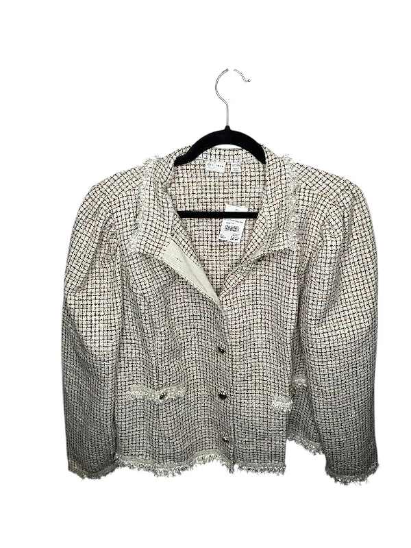 Sale Event Blazer By Cato In Cream, Size: 18