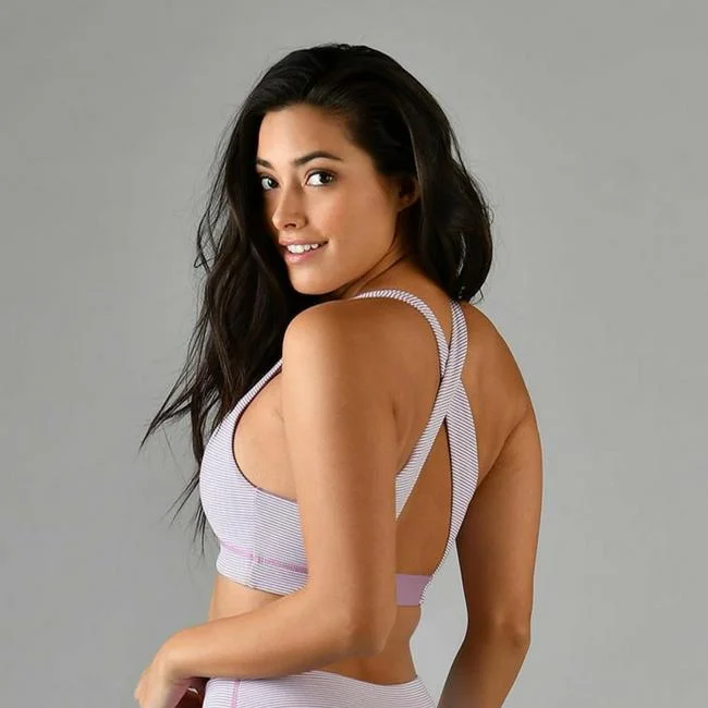 Factory Direct Sale Everlast Bra - Orchid Haze and White Stripe