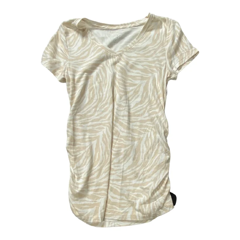 Overstock Maternity Top Short Sleeve Isabel Maternity, Size Xs