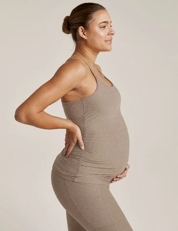 Special Price Spacedye Keep Your Cool Maternity Slim Racerback Tank