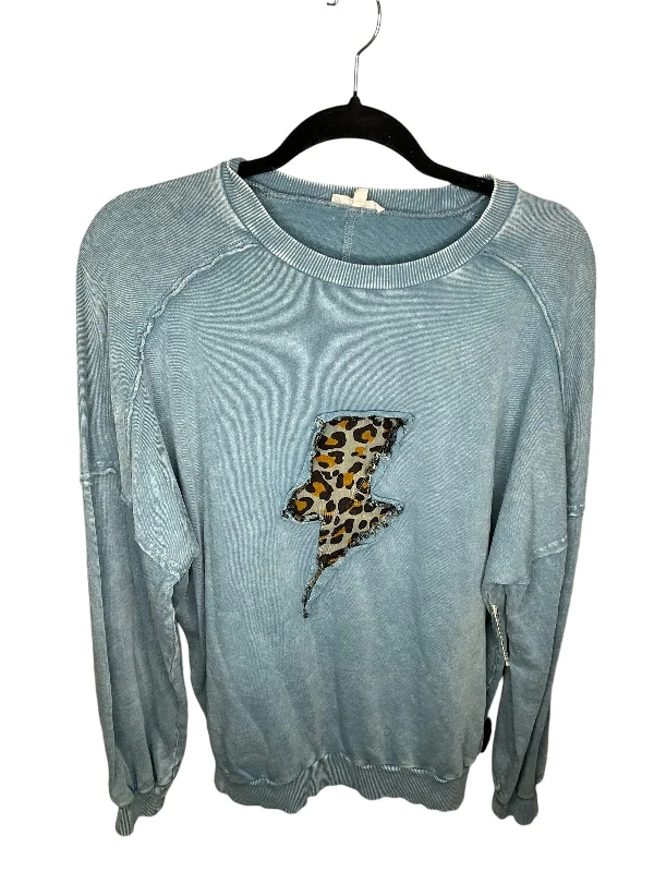 Discount Days Sweatshirt Crewneck By Easel In Blue, Size: S